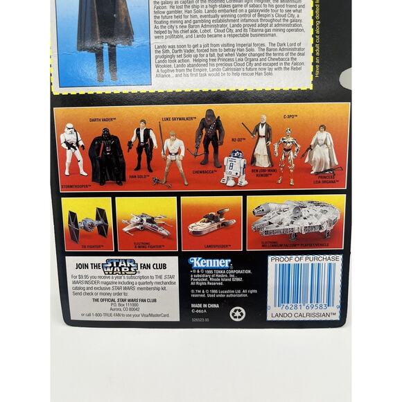 Kenner Star Wars The Power Of The Force Lando Calrissian Action Figure - Picture 4 of 5